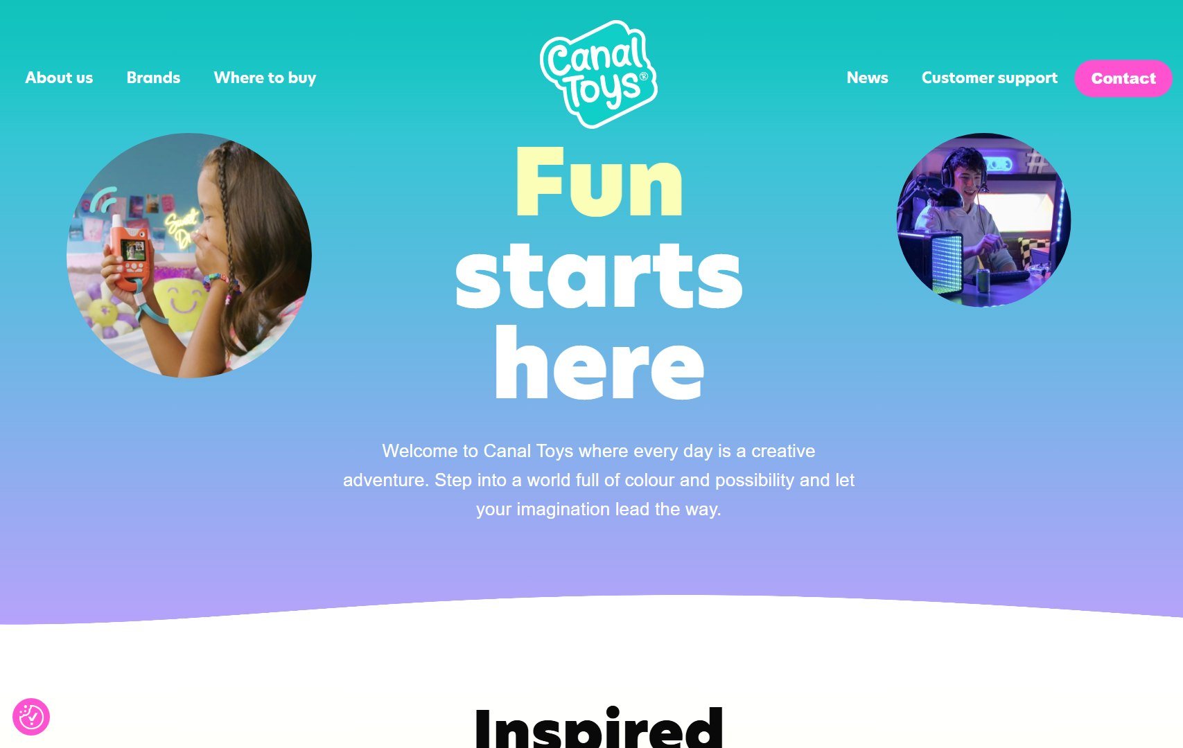Canal Toys on desktop