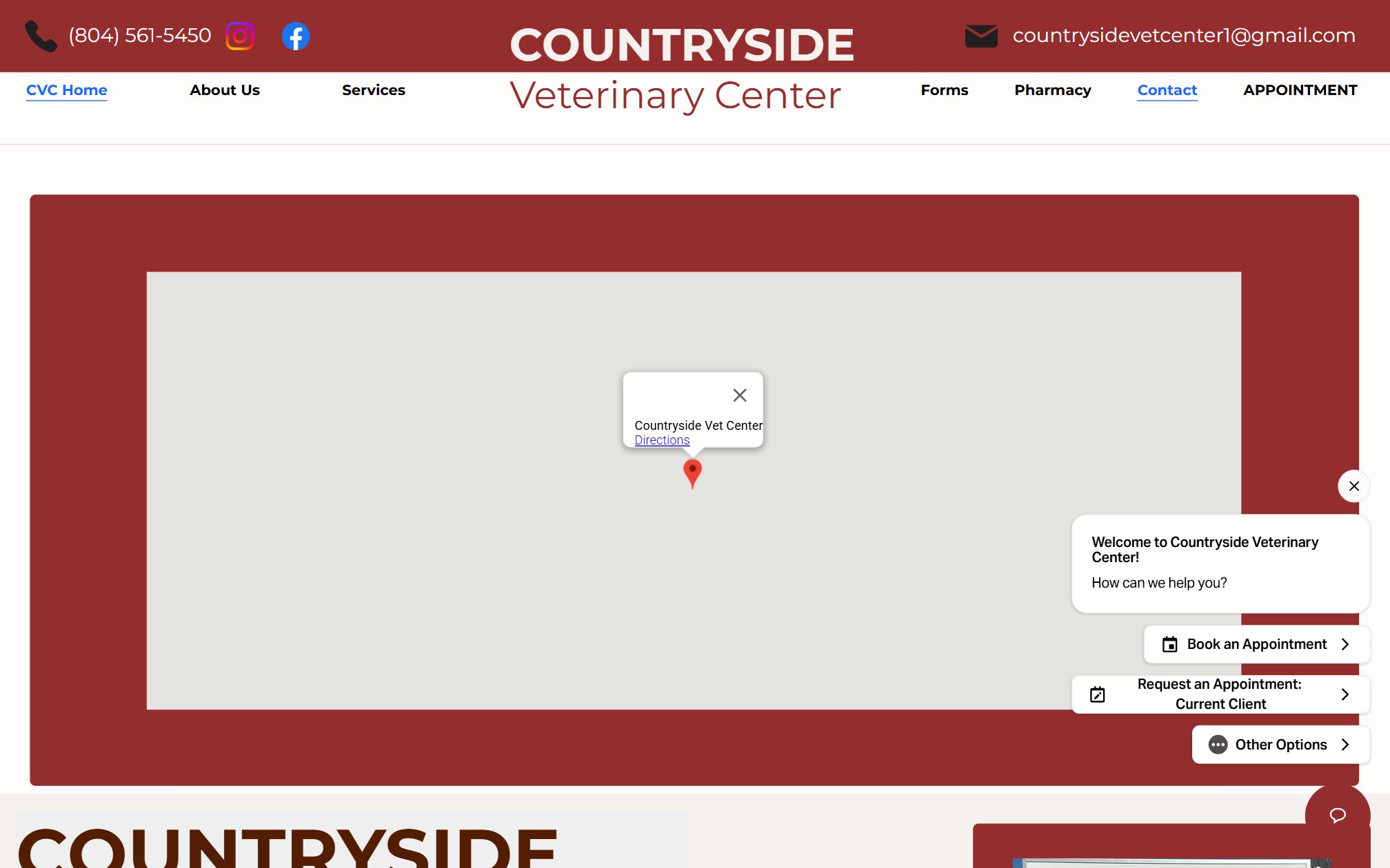 Countryside Vet Contact
