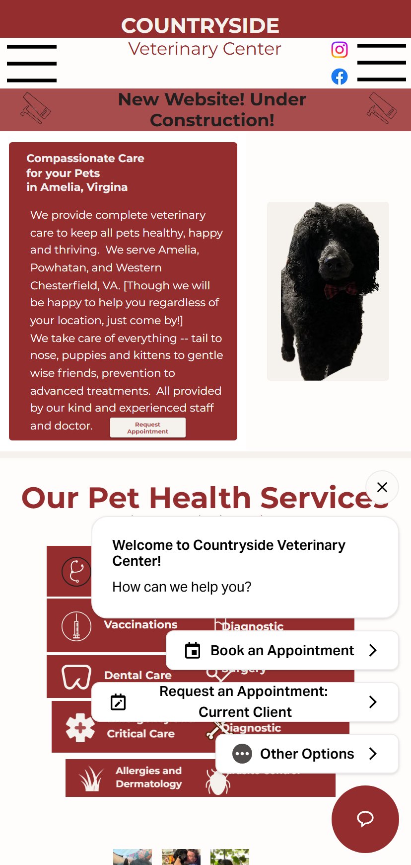 Countryside Vet on mobile