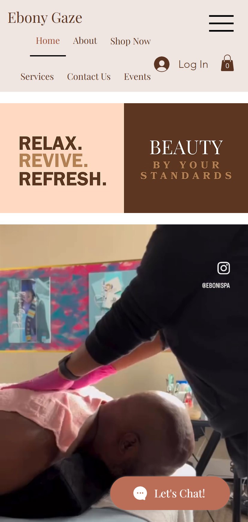 Ebony Gaze on mobile