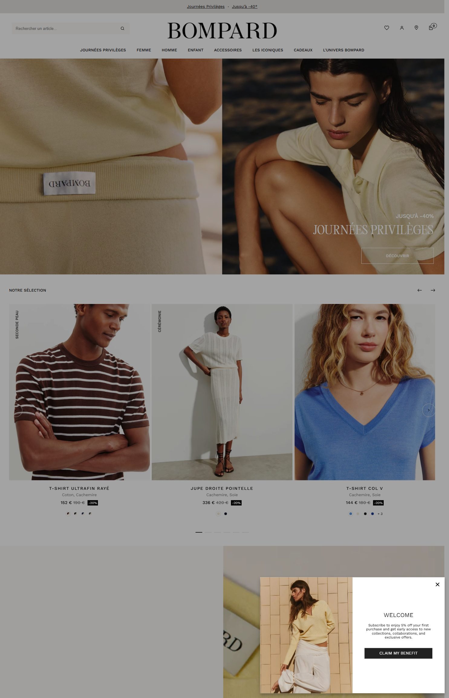 Eric Bompard website