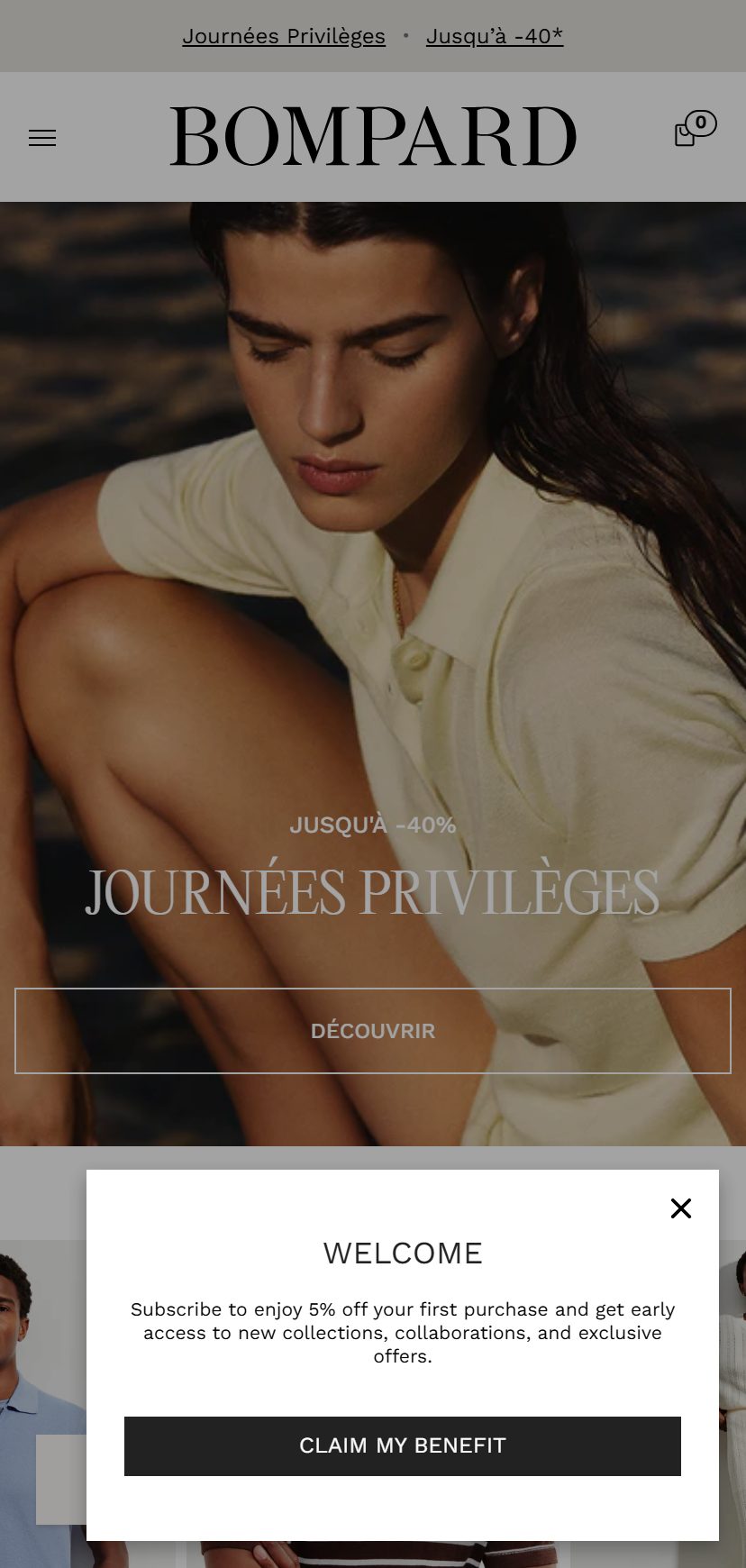 Eric Bompard on mobile