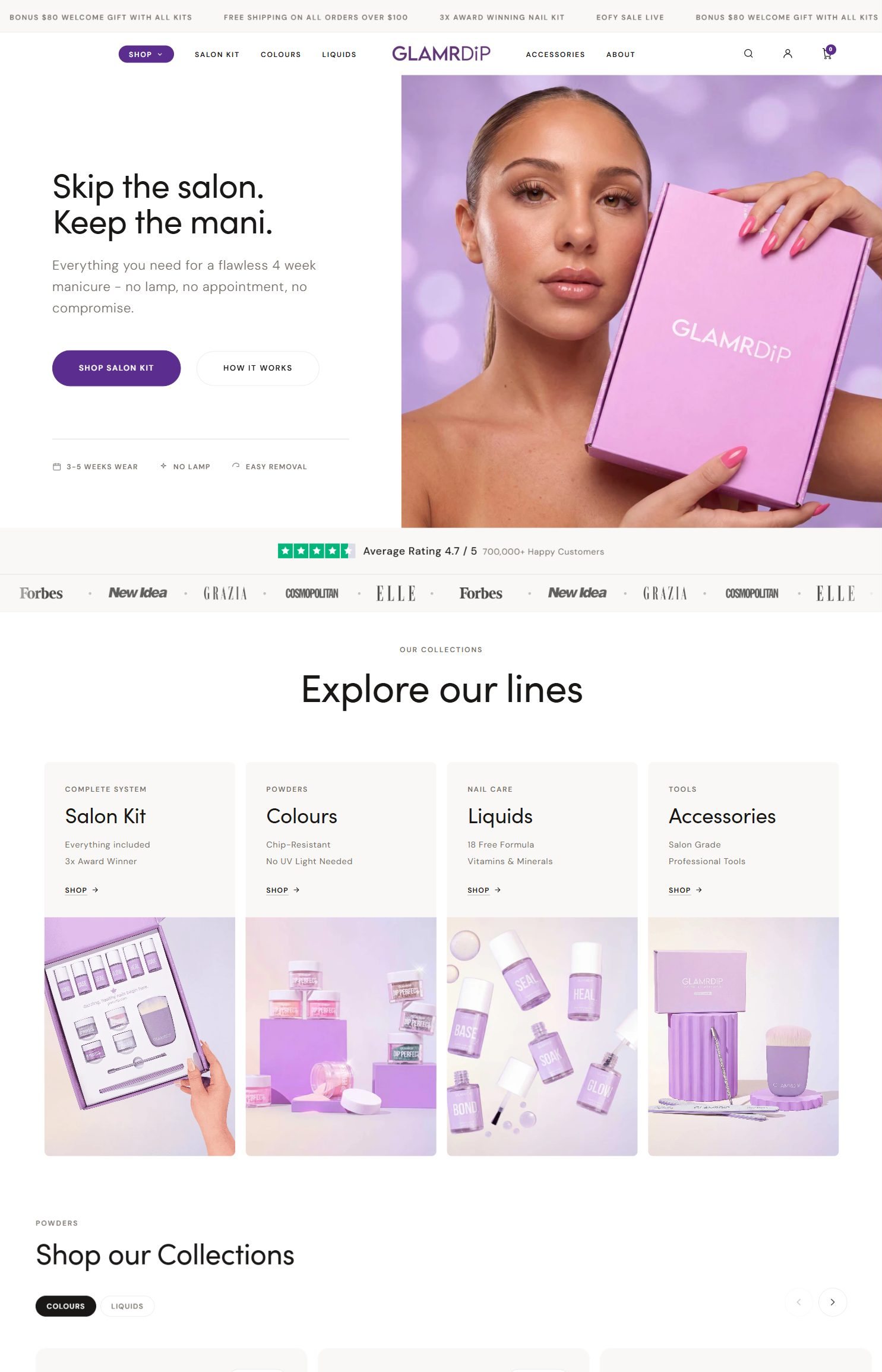 GLAMRDiP website