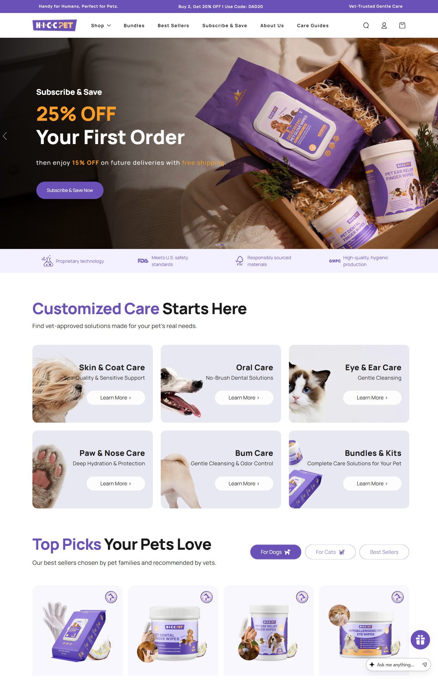 HICC Pet website