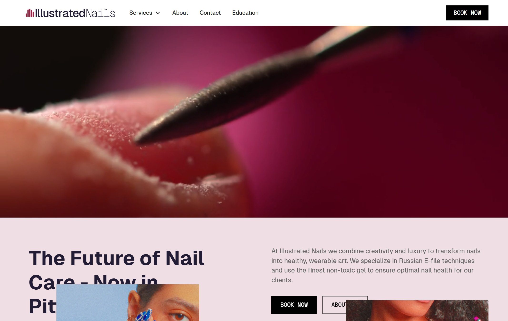 Illustrated Nails website