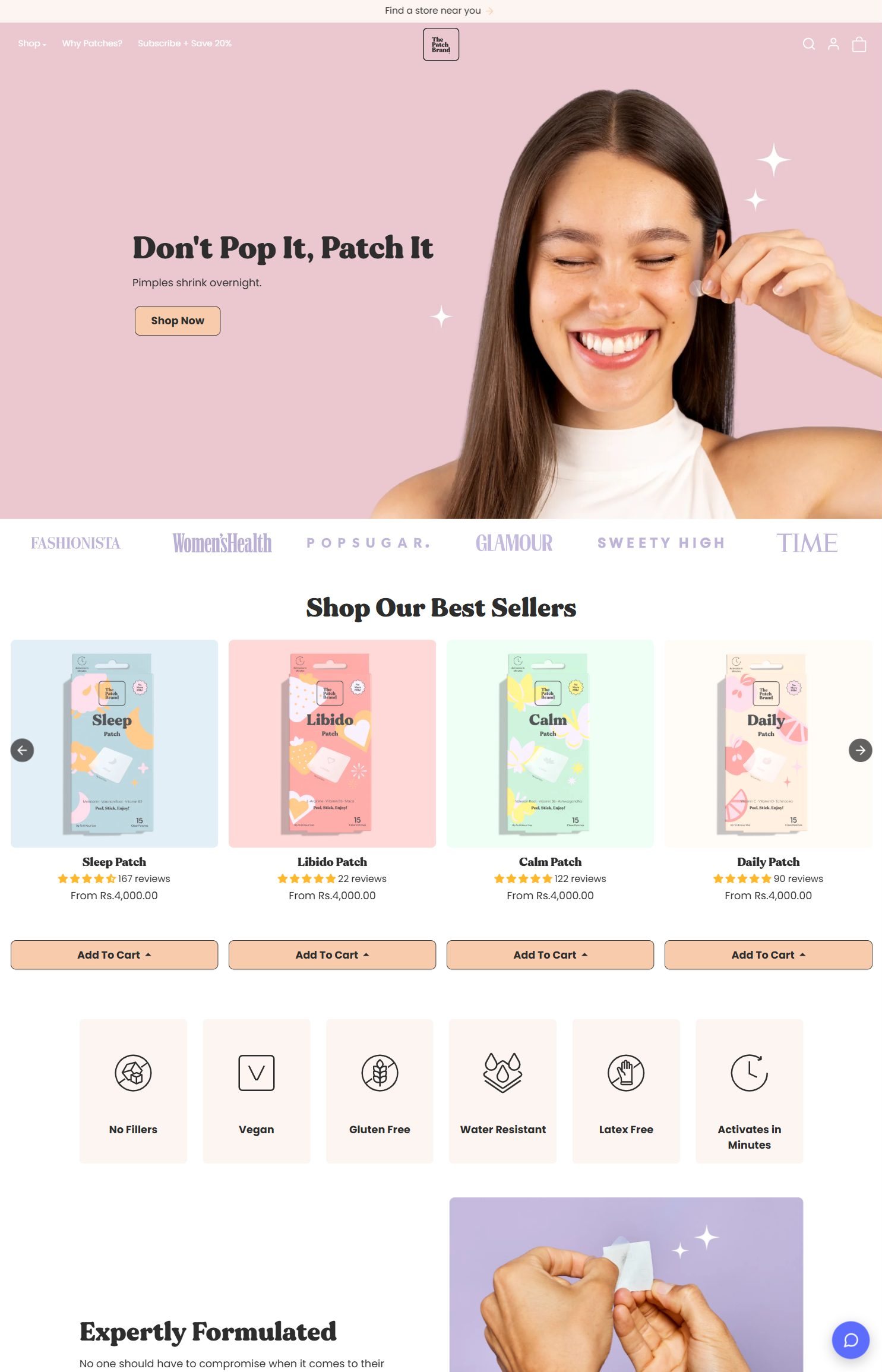 The Patch Brand website