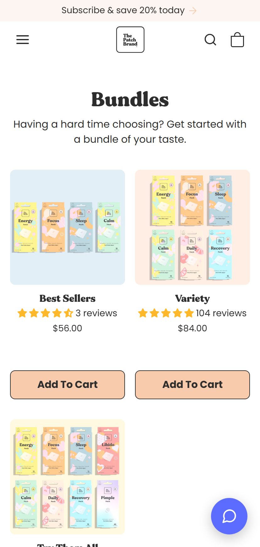 Patch mobile results