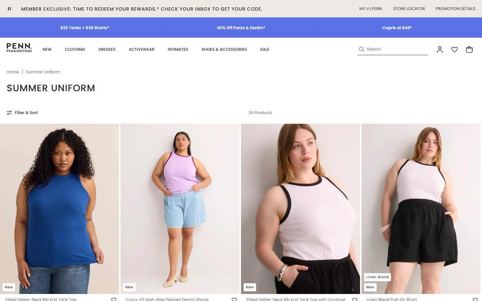 Penningtons Shorts & Tanks