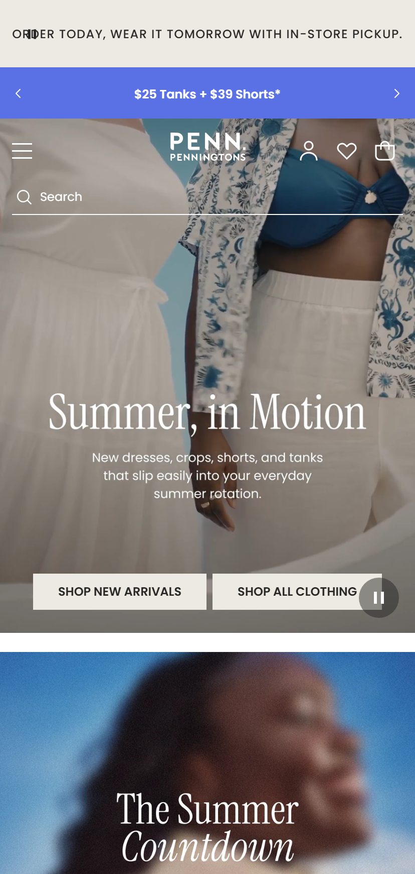 Penningtons on mobile