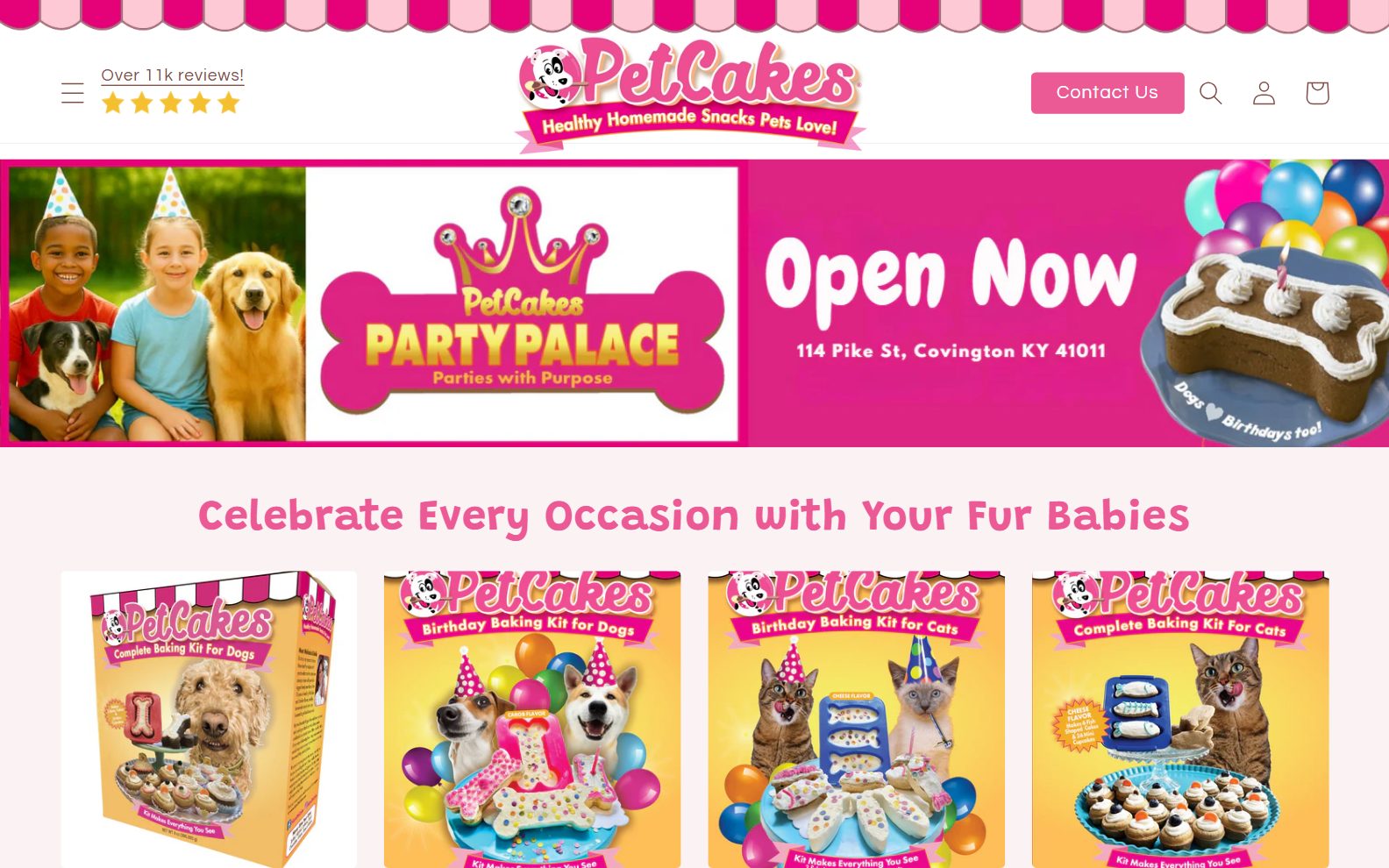 PetCakes on desktop