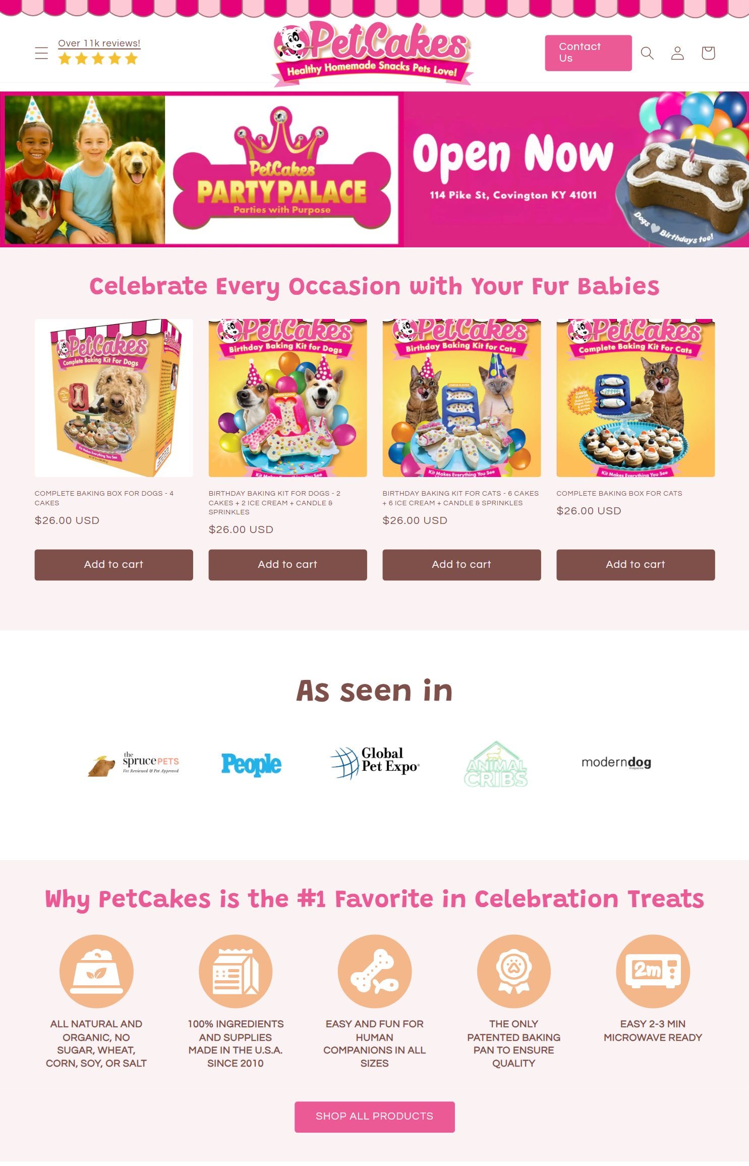 PetCakes website