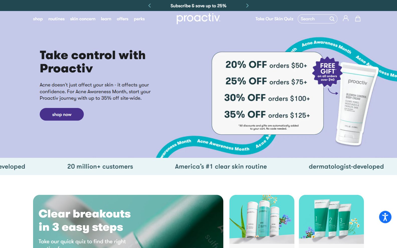 Proactiv on desktop