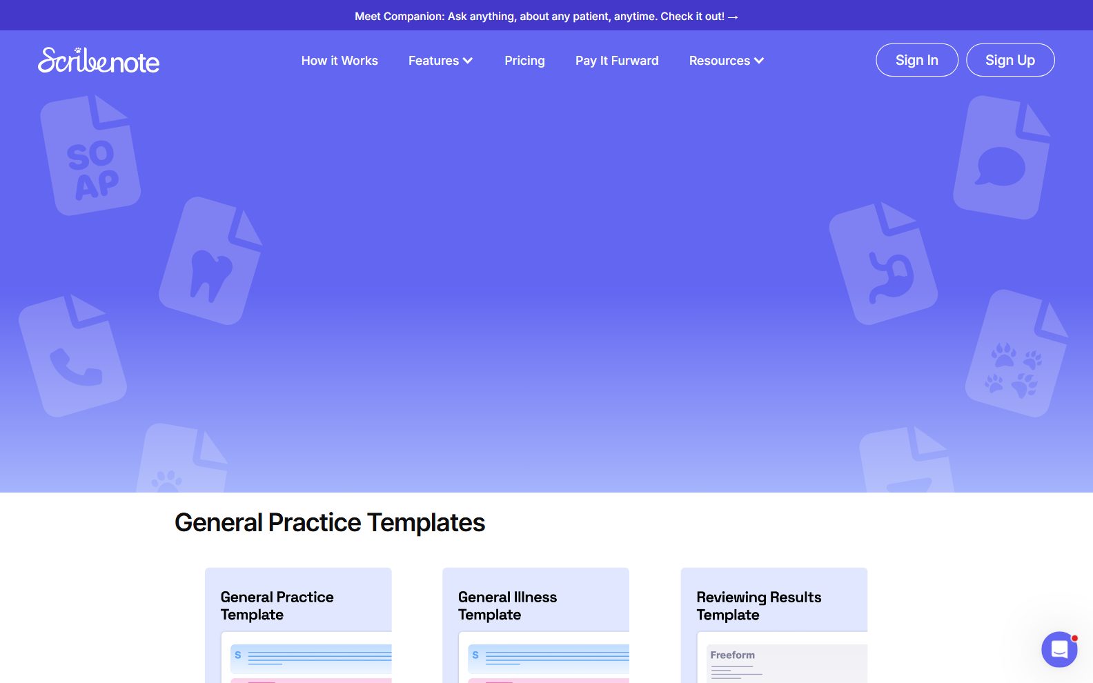 Scribenote Templates