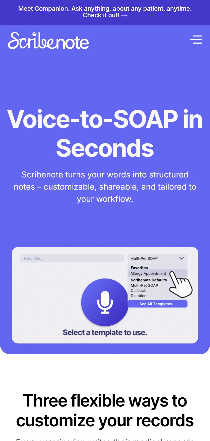 Scribenote mobile Features