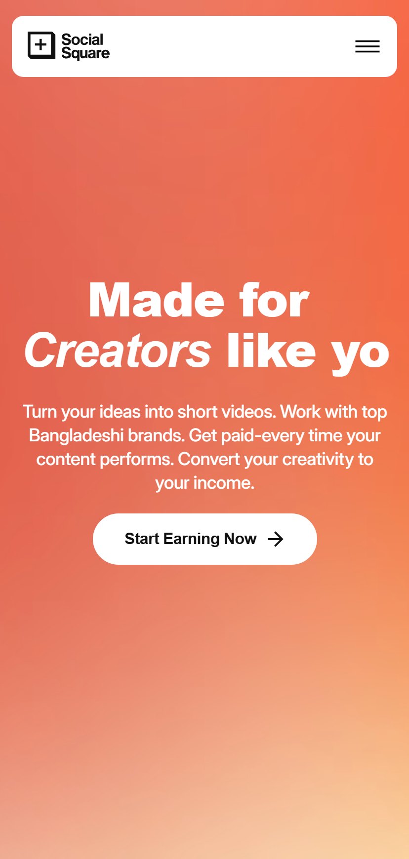 SocialSquare on mobile