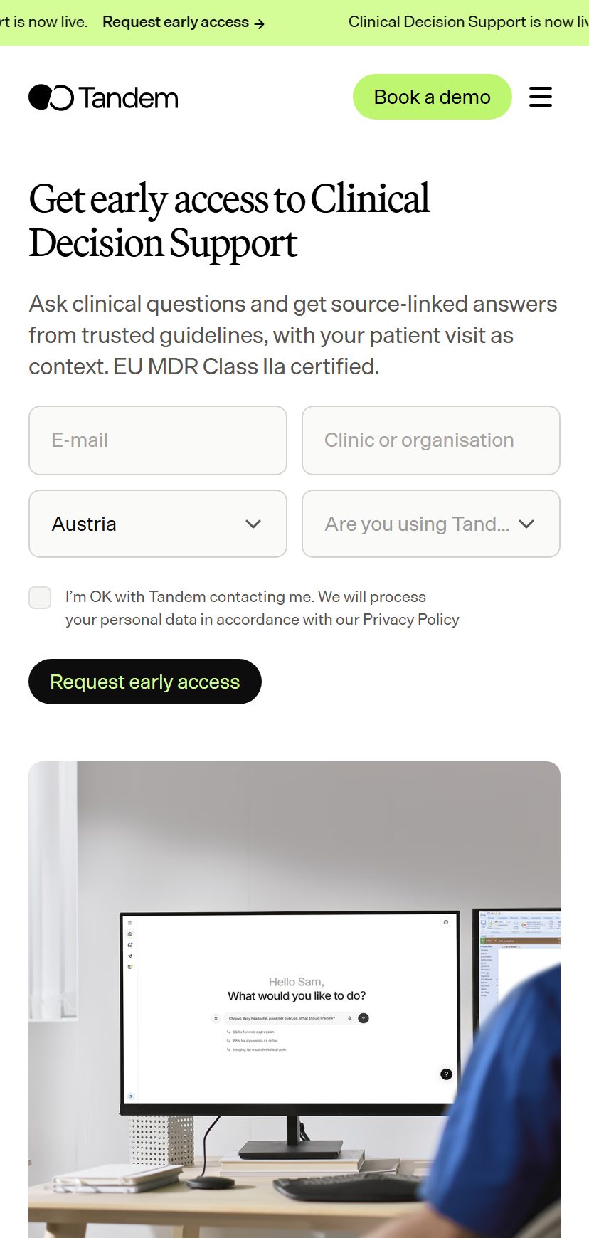 Tandem Health mobile