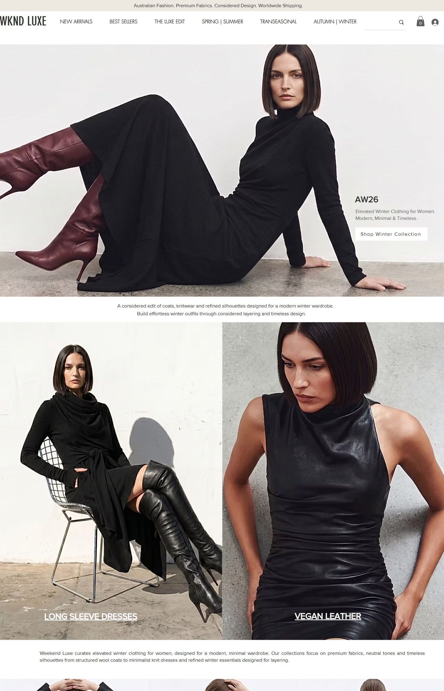 WKND Luxe website